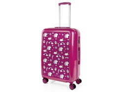 Maleta Pc Mediana ITACA Personalizado Base Fucsia fucsia-unicornios (44X65x25 Cm - 63L)