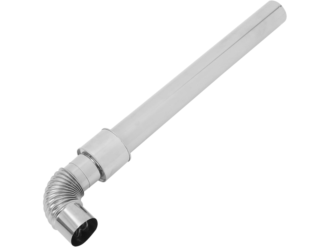 Tubo de escape de acero inoxidable para estufa, tubo de escape de humos, par de tubos de escape rectos Gokoco