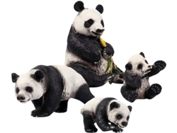 Figura De Panda De Plástico Para La Decoración Del Hogar.