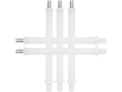 Juego de 8 protectores decorativos de plástico para tornillos de inodoro, fáciles de instalar y resistentes a los arañazos.