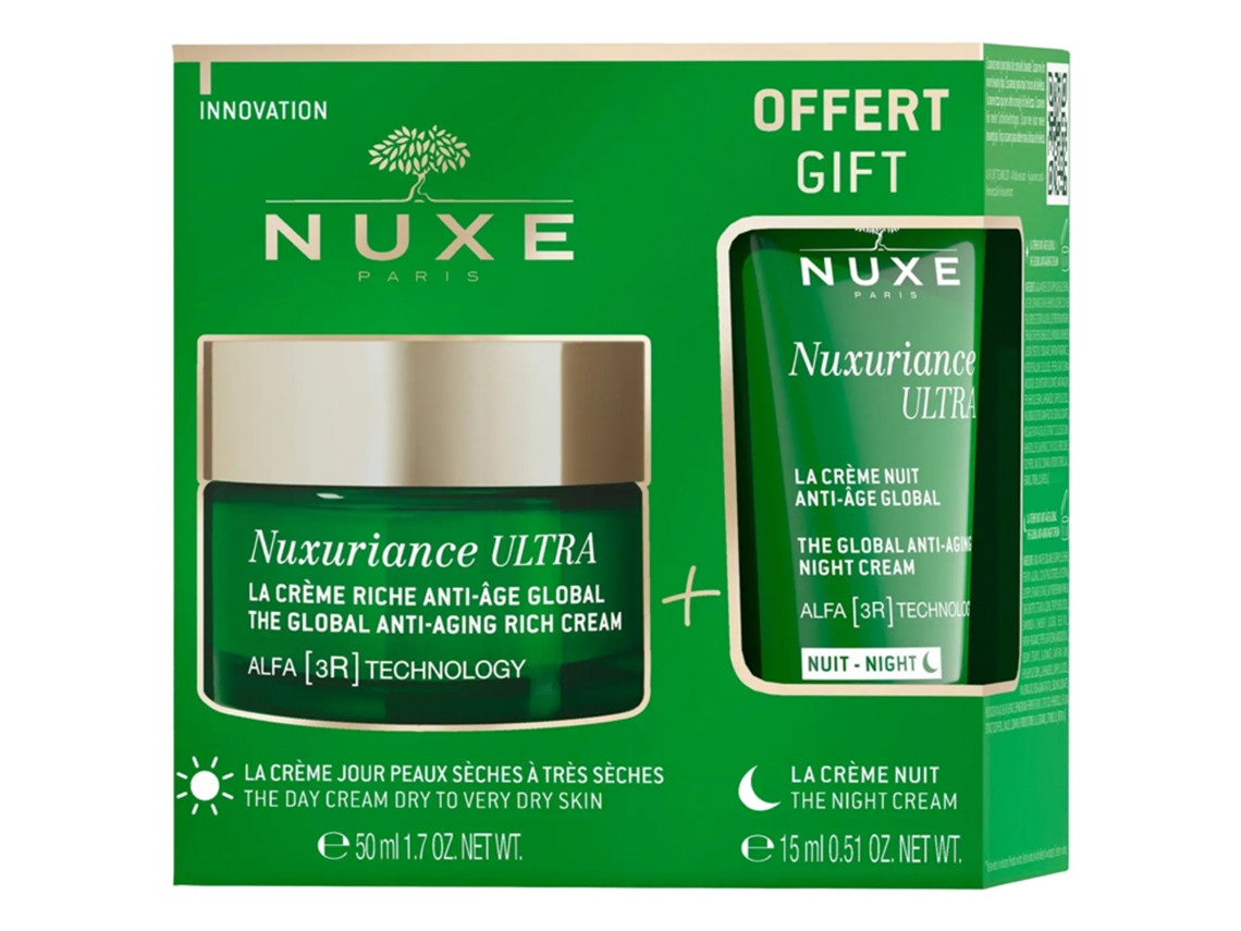 NUXE Nuxuriance Ultra La Crème Riche Anti-Âge Global 50 Ml La Crème Nuit Anti-Âge Global 15 Ml Offerte