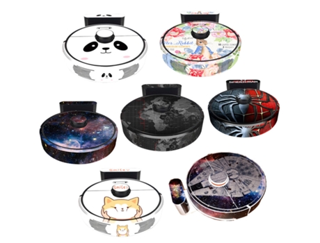 Pegatina bonita para Robot aspirador Xiaomi Roborock S60 S60 S65, película protectora, pegatina, piezas de limpiador de papel, sin filtro de cepillo