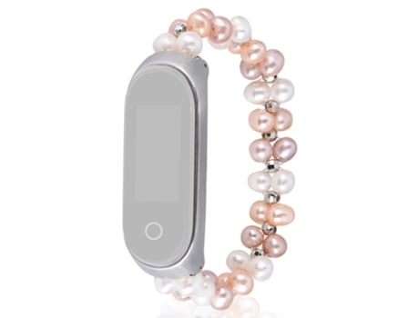 Correa de cuentas trenzadas perlas para Xiaomi Mi Band 3/4 - vistoso