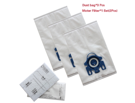 Bolsas de tela para aspiradora con filtros aptos para aspiradora Miele tipo Gn 2 S2 S5 S8 C1 C3
