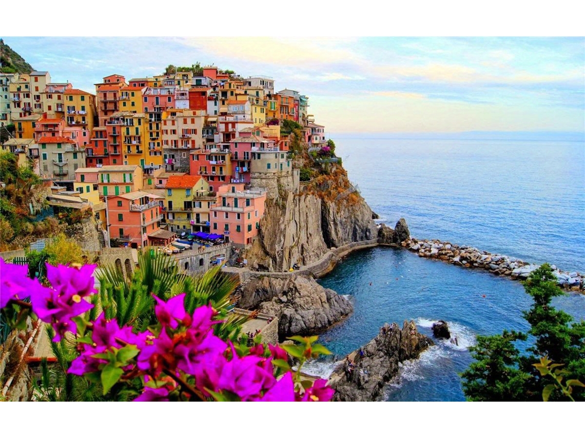 Rompecabezas De 500 Piezas Para Adultos, Rompecabezas De Papel Con Paisaje De Cinque Terre, Adorno De Pared Para Decoración Del Hogar
