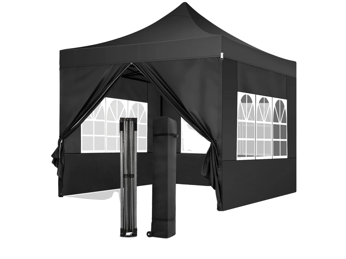 Gazebo, impermeable, diseño emergente, OEM negro