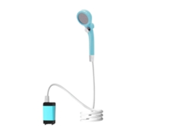 (Azul, capacidad de 7800 ml) Bomba de ducha portátil para camping con pantalla, recargable