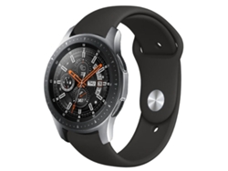 Bracelete Para Samsung Galaxy Watch Active 2 (22mm) - Silicone Monocromático - Preto