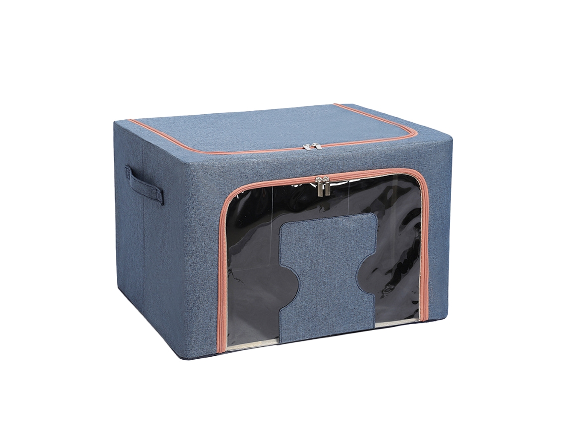 EIOORORRIY Organizador Com Janela Grande E Alças De Transporte, Para Organização De Guarda Roupa Sem Quarto Para Roupa De Cama