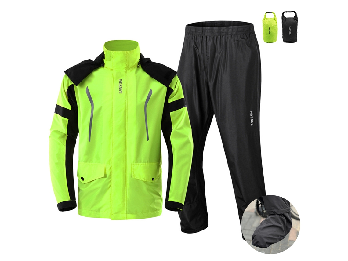 Conjunto De Chaqueta Y Pantalones Impermeables Para Ciclismo Al Aire Libre Resistente Al Agua
