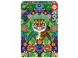 Puzzle EDUCA de 500 Piezas Tigre de Bengala de Catalina Estrada 19912