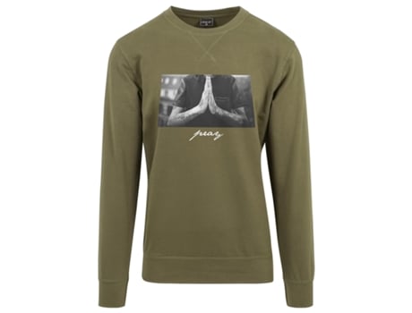 Camiseta de Hombre MISTER TEE Cuello Redondo Pray Verde (L)