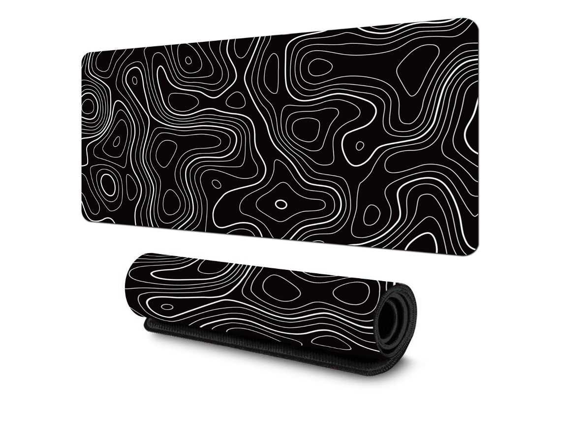 Elementos topográficos únicos, material de superficie ultrasuave, alfombrilla de ratón para juegos XXL extragrande*