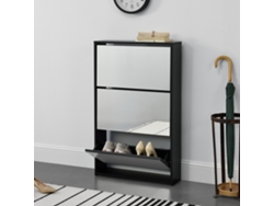 Zapatero [EN.CASA] Negro (Tablero de fibra de madera - 103 x 63 x 17 cm)