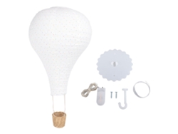 Lámpara Colgante Con Forma De Globo Aerostático Y Bombilla Fluorescente Para Dormitorio Infantil.