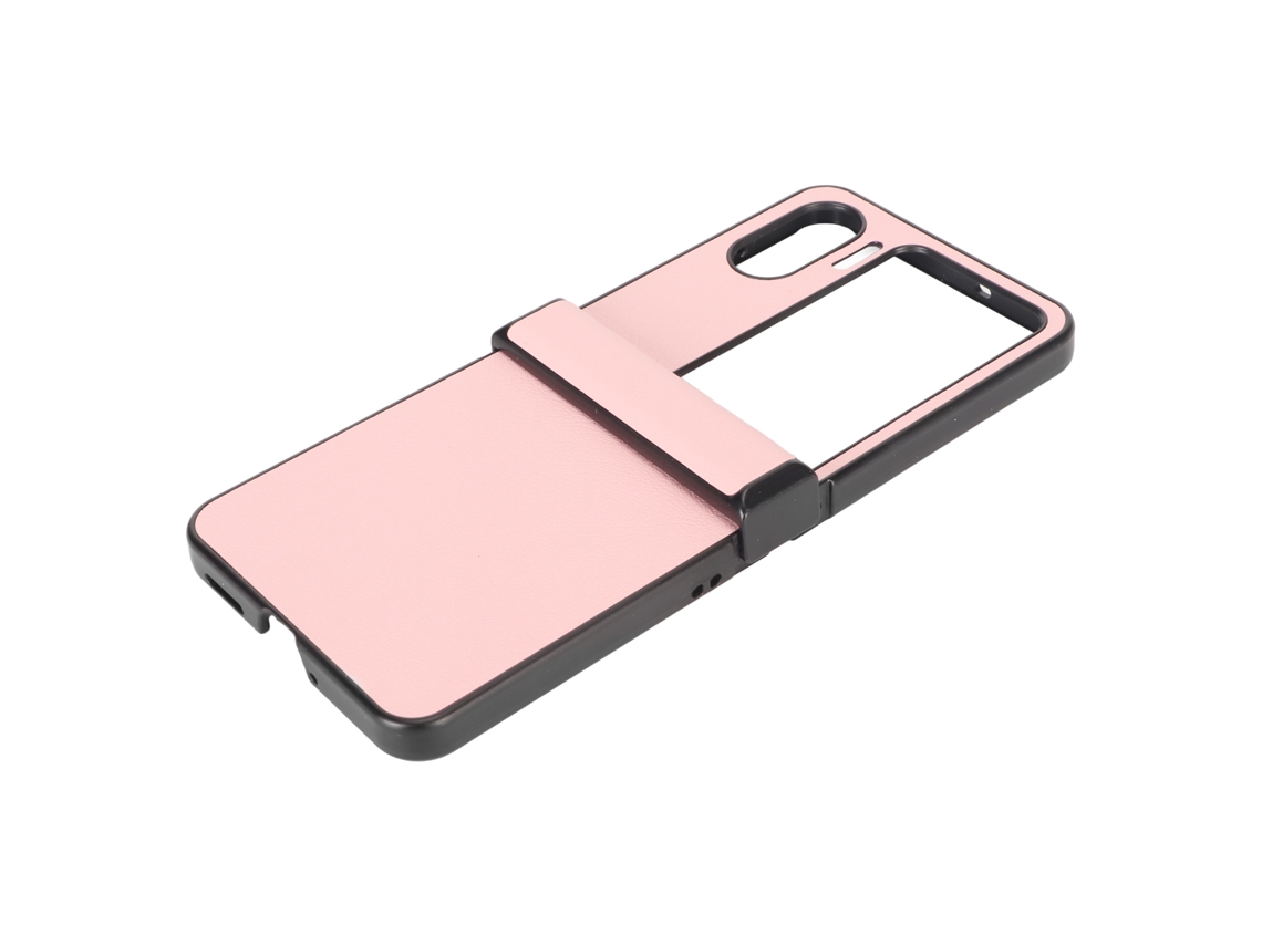Cubierta Plegable Resistente A Rasguños Para Oppo Find N2 Flip Protectora Flip Rosa