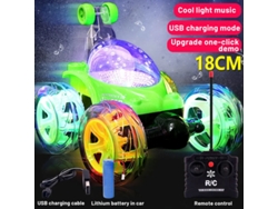 Camión volquete recargable de 18 cm con luces y música - Verde DIGITALLAB
