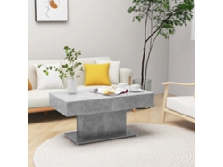 Mesa de Centro de Apoyo 96X50X45 Cm Contrachapado Gris Cemento