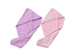 Conjunto de Toalla KOFIHETY Paquete Cabello Gorro Rápido Antiencrespamiento Microfibra - 2pcs (Talla Única)