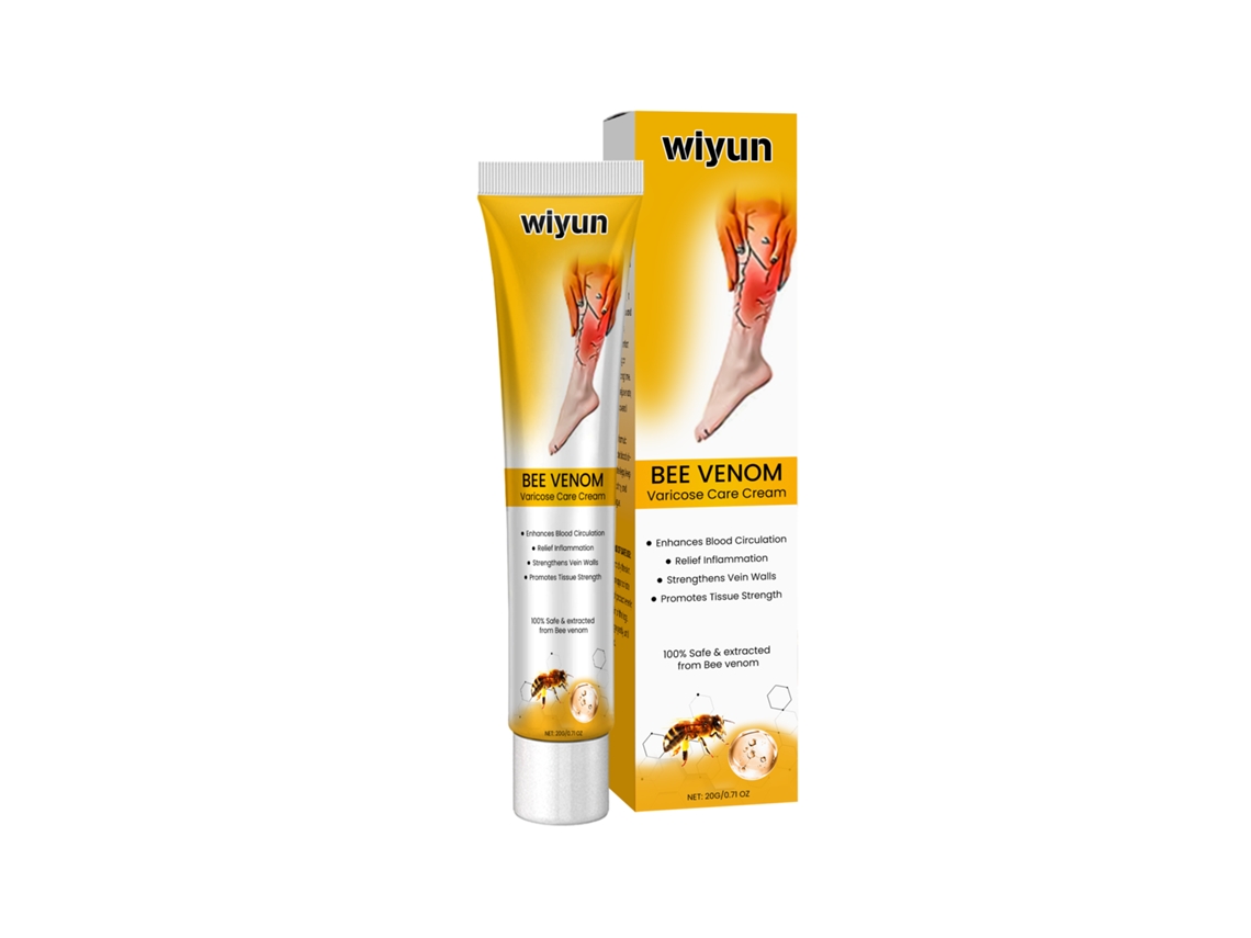 Crema para el cuidado de las piernas con veneno de abeja