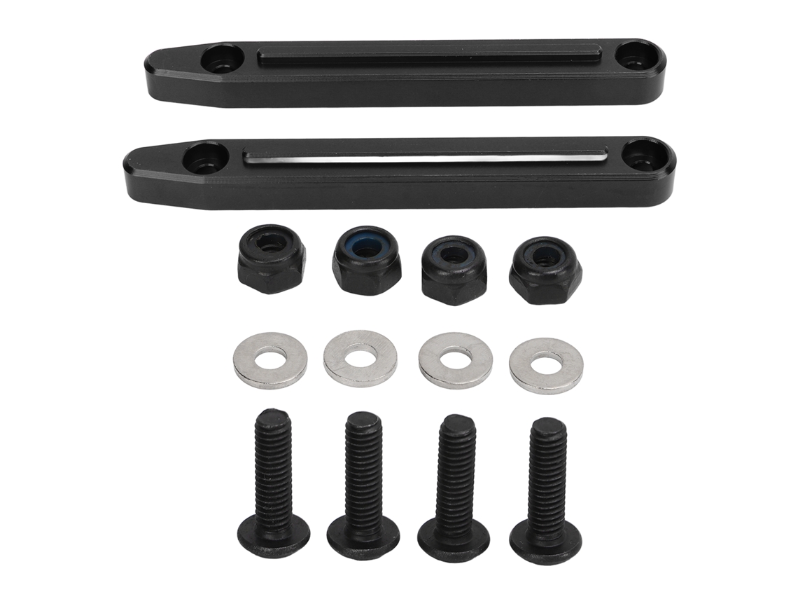 Barras de techo de aluminio ligero para Arrma escala 1/7, pieza de repuesto y mejora para coche RC, color negro.