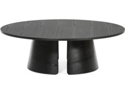 Mesa de Centro BAZAR MONDIALE Cep (Negro - Madera - 110x36.5  cm)