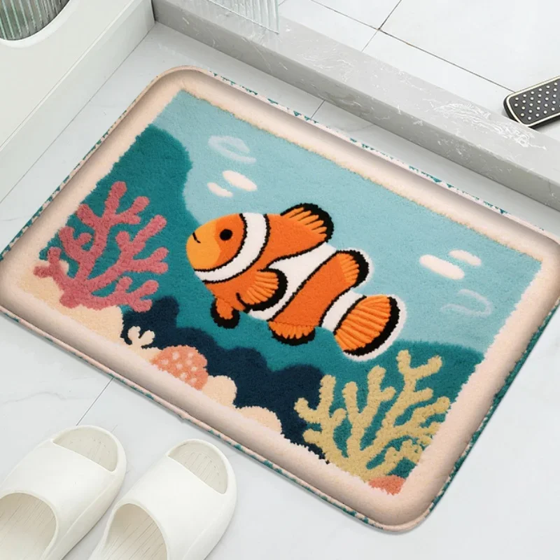 (estilo 4 60x90cm) Alfombra De Baño Con Bonito Diseño De Dibujos Animados, Suave Y Cómoda.