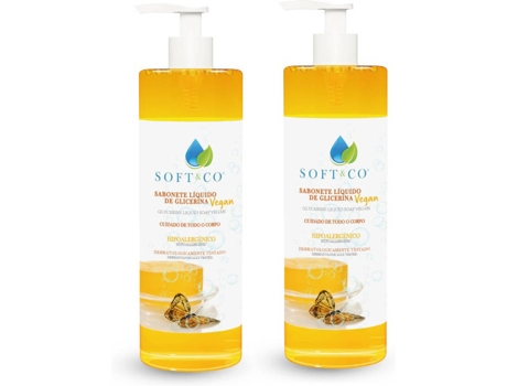 Pack de 2 Jabones Líquidos SOFT&CO Glicerina (500 ml)