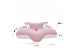Almohada Para El Cuello Ergonómica De Espuma Viscoelástica Seda De Hielo Transpirable Y Con Un Sueño Seguro (rosa) Cuich