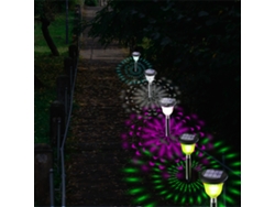 Luces LED solares para sombra de jardín, encendido y apagado automático, 2 unidades