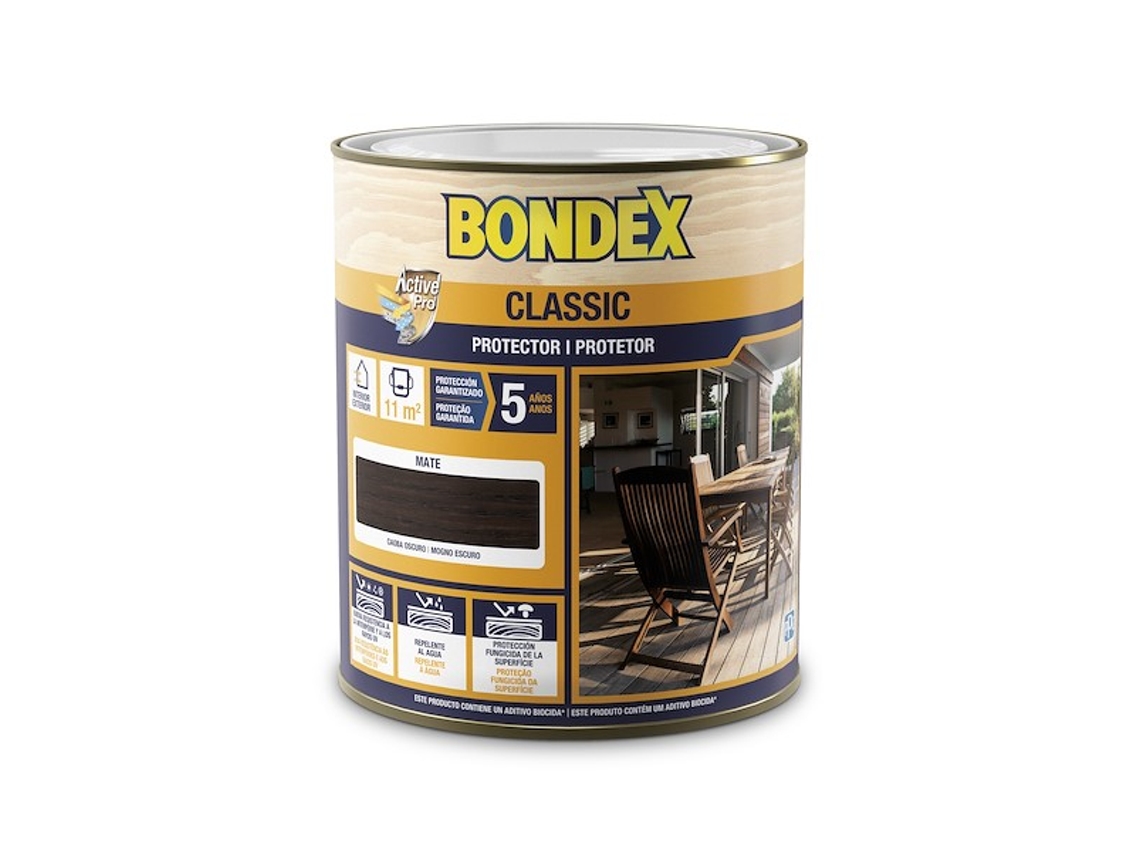 Pintura BONDEX Classic Mate - 0.750 L Caoba Oscuro