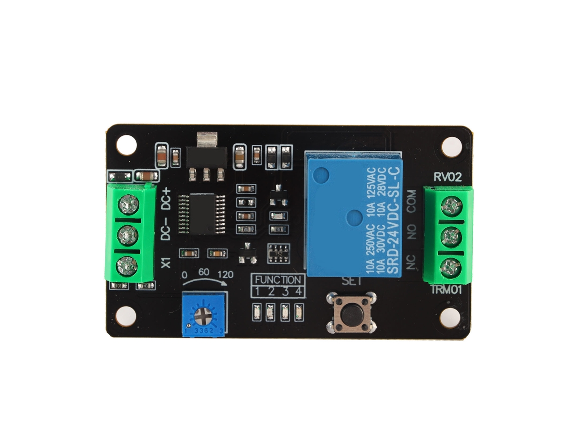 Relé temporizador de retardo autobloqueante On Off Super Timer 555 Cd 24V