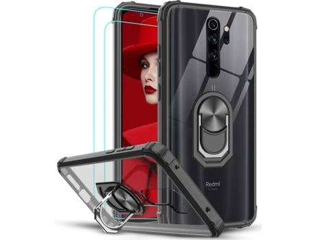 Carcasa + Protector Xiaomi Redmi Note 8 Pro HONGWE. Negro