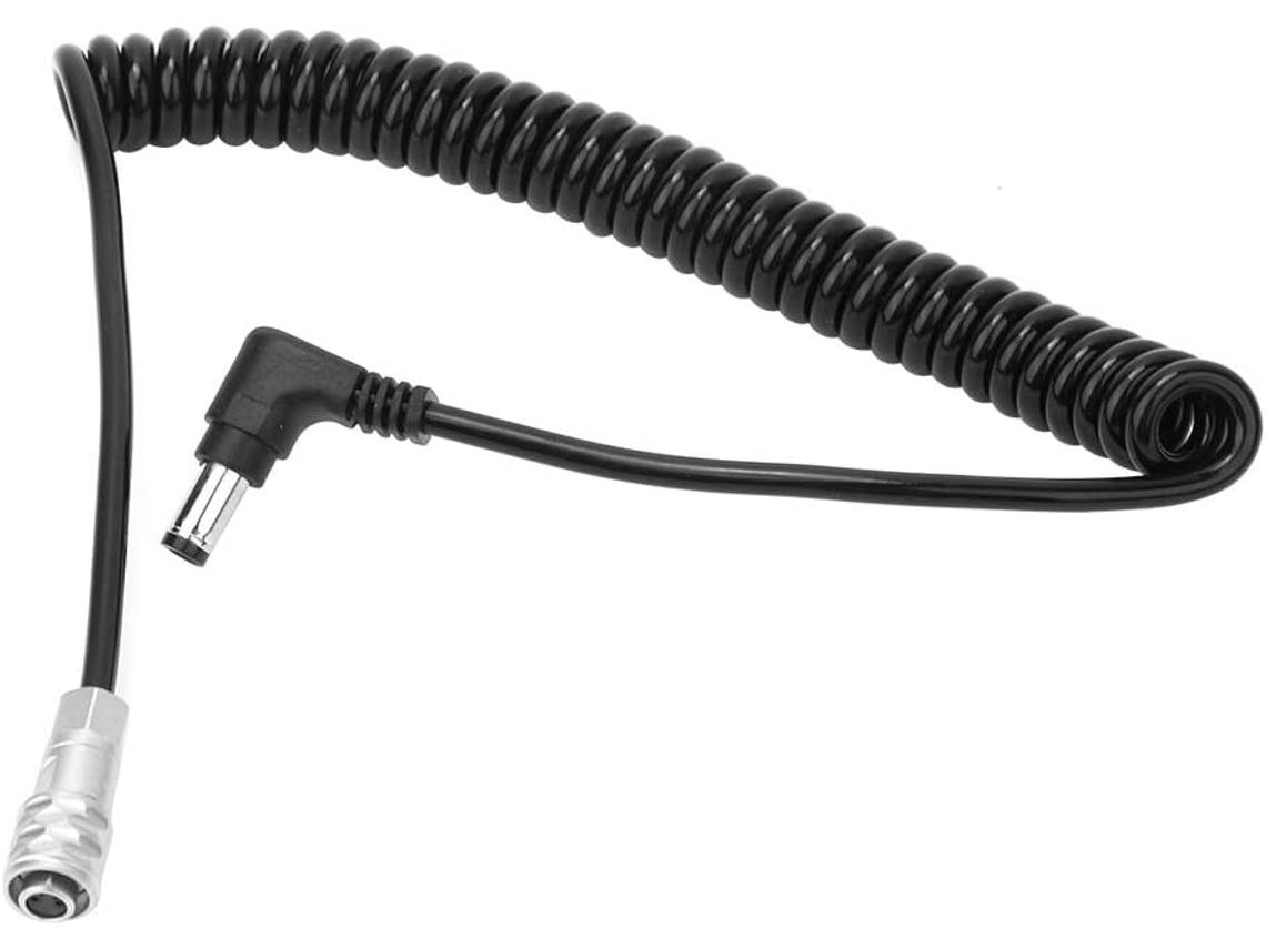 Cable De Alimentación De Resorte De 2 Pines 4k Para Cámara 4k, Cable Duradero