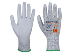 Guante anticorte Lr con palma de PU, seguridad y comodidad / Gris / L Portwest