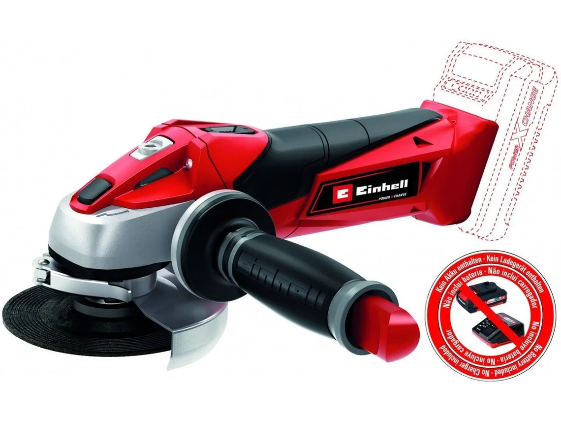 Amoladora angular inalámbrica y sin batería Einhell Te-Ag 18 L