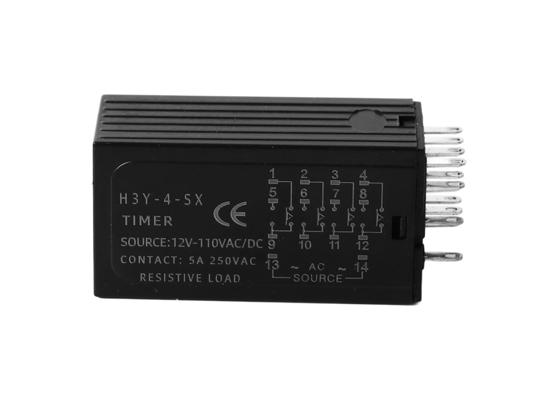Módulo De Relé De Retardo Temporal Con Display Digital, Controlador De Temporizador Ajustable, Interruptor, Dc Ac 12‑110v, 14 Pines