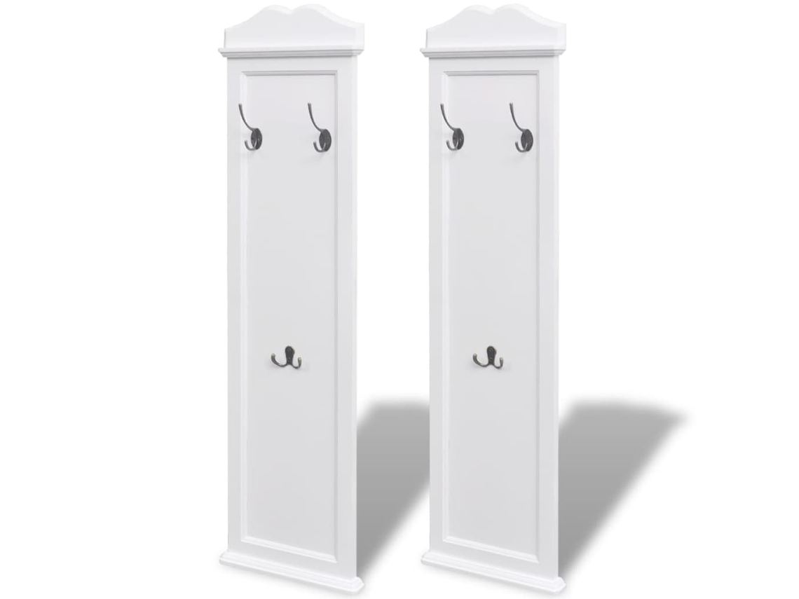 Maison Exclusive - Percheros 2 Unidades Blancos