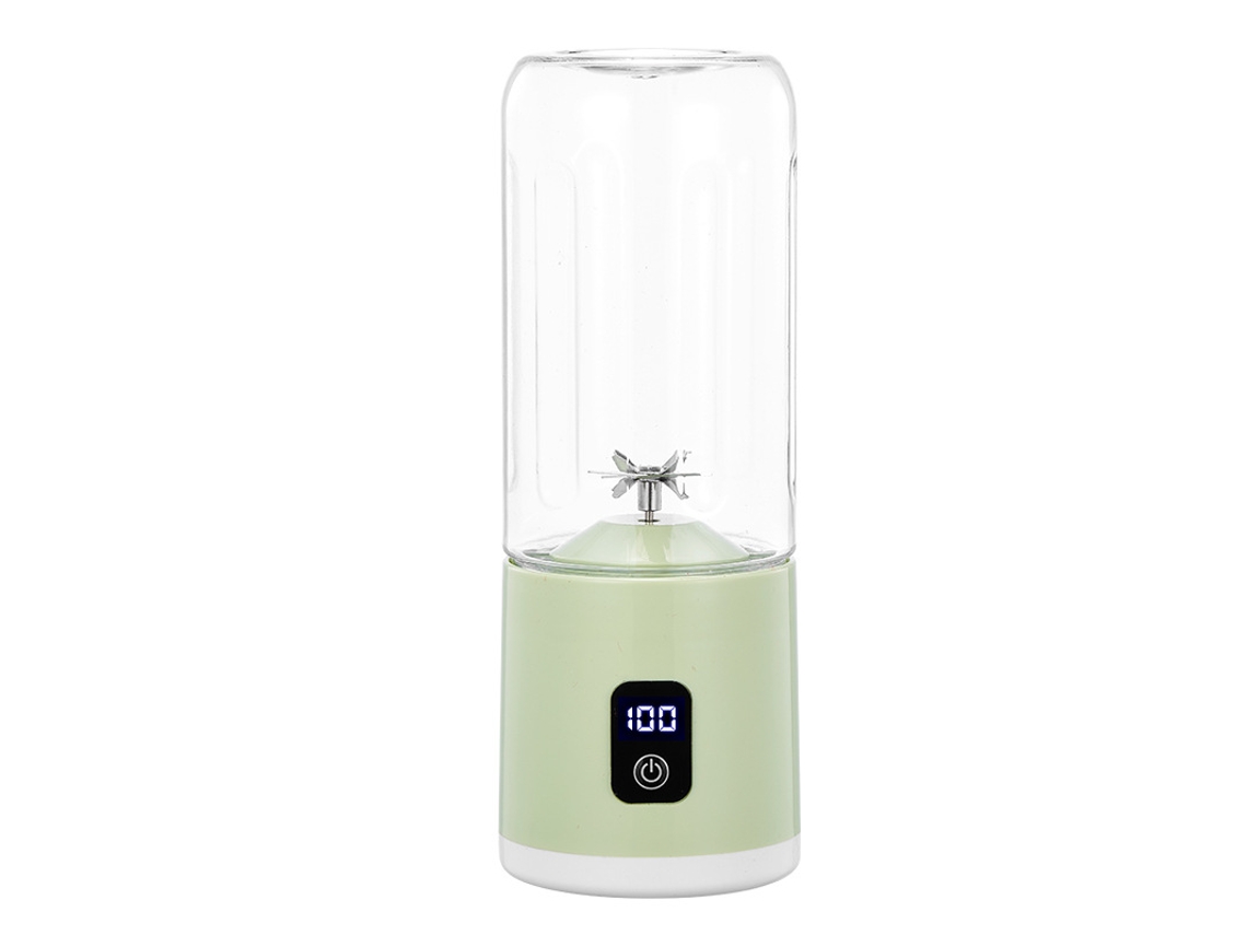 Exprimidor Eléctrico Con Pantalla Led Digital Y Carga Usb De 500 Ml (verde) Czhhmart