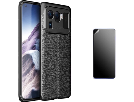 Kit Carcasa y Protector Xiaomi Mi 11 Ultra Ultimatte Rugged Leather Negro