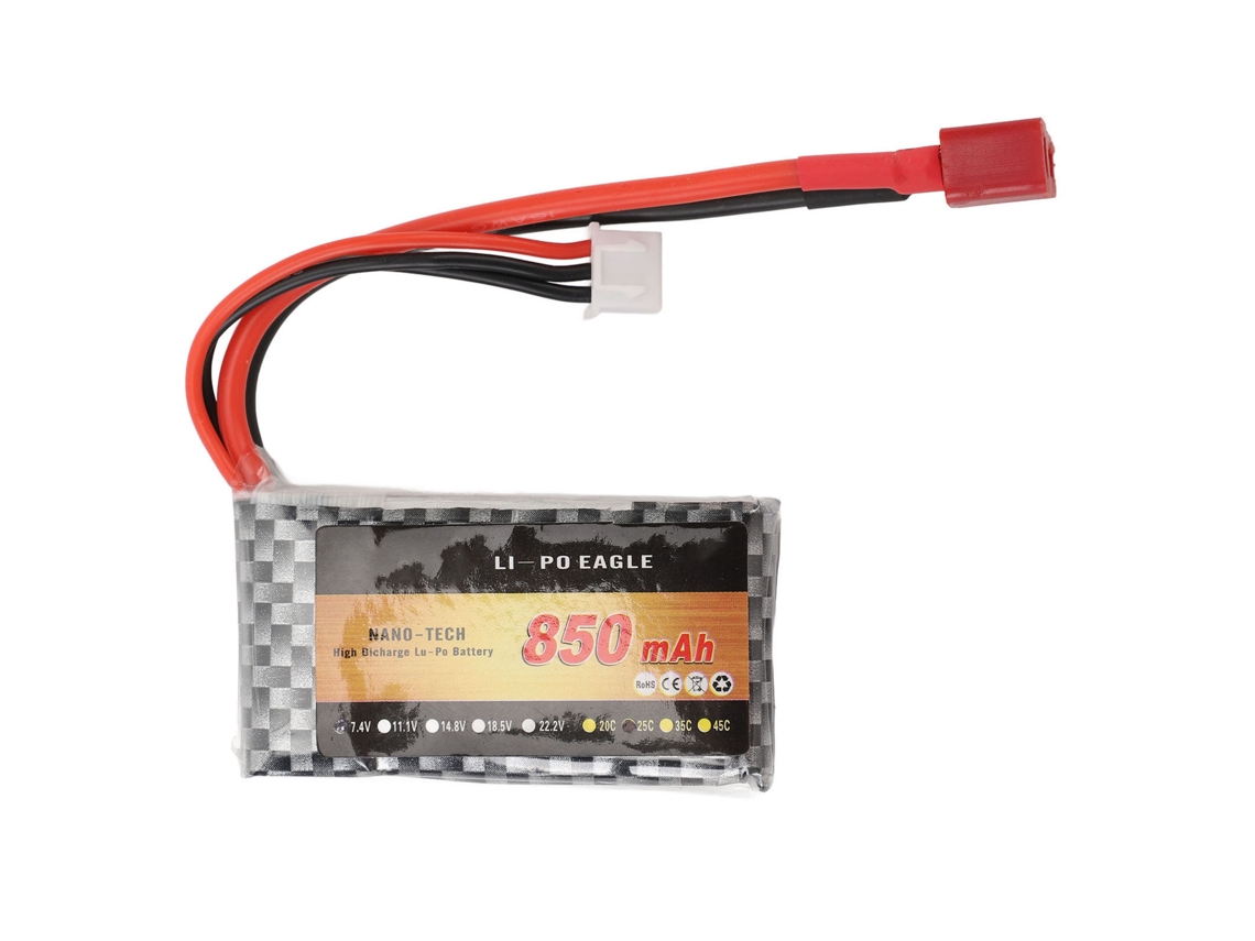 Mali bateria Lipo 7.4v 2s 25c 850mah com Plug T para Rc Truck Xlh Q903 Q901 Q902 1/16 Carro de Corrida