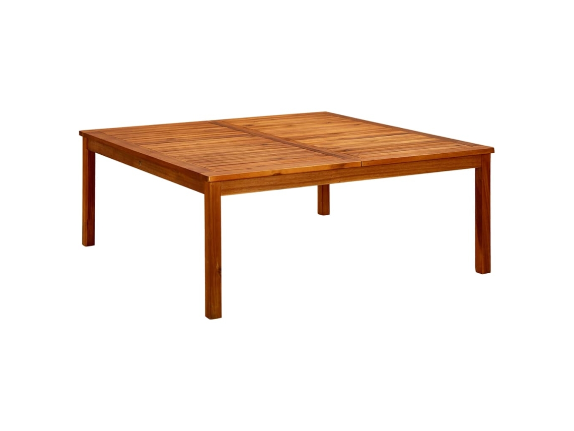 Mesa de centro de jardín de madera maciza de acacia (110 x 110 x 45 cm), DKD HOME DECOR