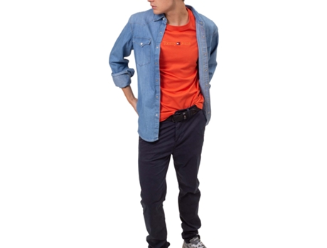 Camiseta de Hombre TOMMY JEANS Naranja (2XL)