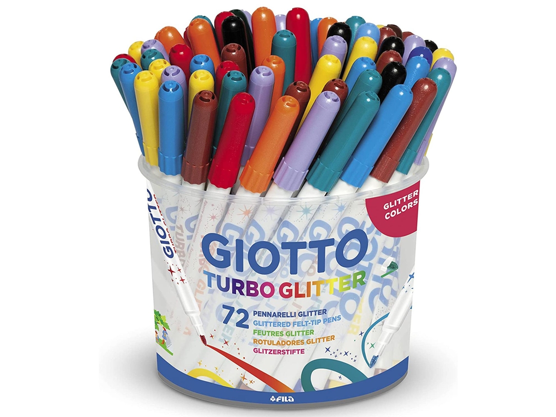 Marcadores de Botella de GIOTTO Turbo Glitter 72 Unidades