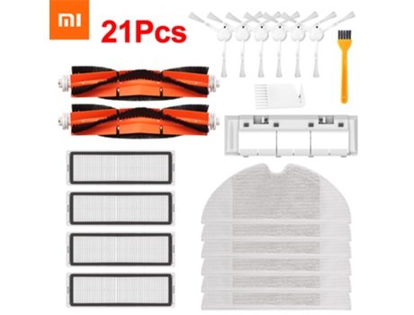 Kit de repuesto de paño de mopa para Robot aspirador Xiaomi Mijia 1C/Stytj01Zhm, cepillo principal con filtro Hepa, 21/9 piezas