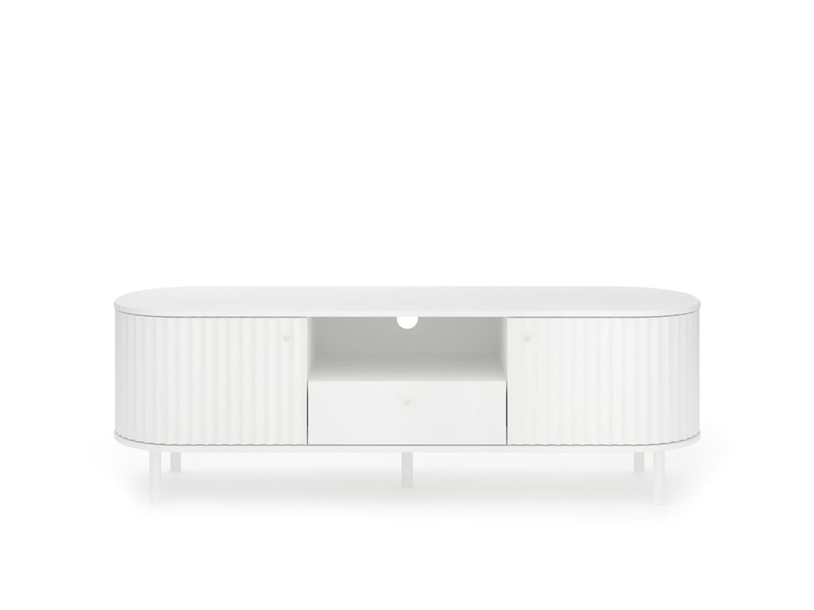 Muebles Tv FURNLUX Premium Elips (Blanco, Madera Contrachapada - 156X48X51 Cm)