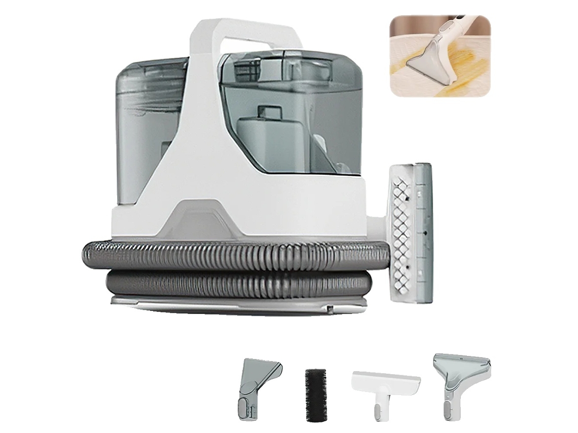Quitamanchas, potente succión, compatible con múltiples superficies, 600 W