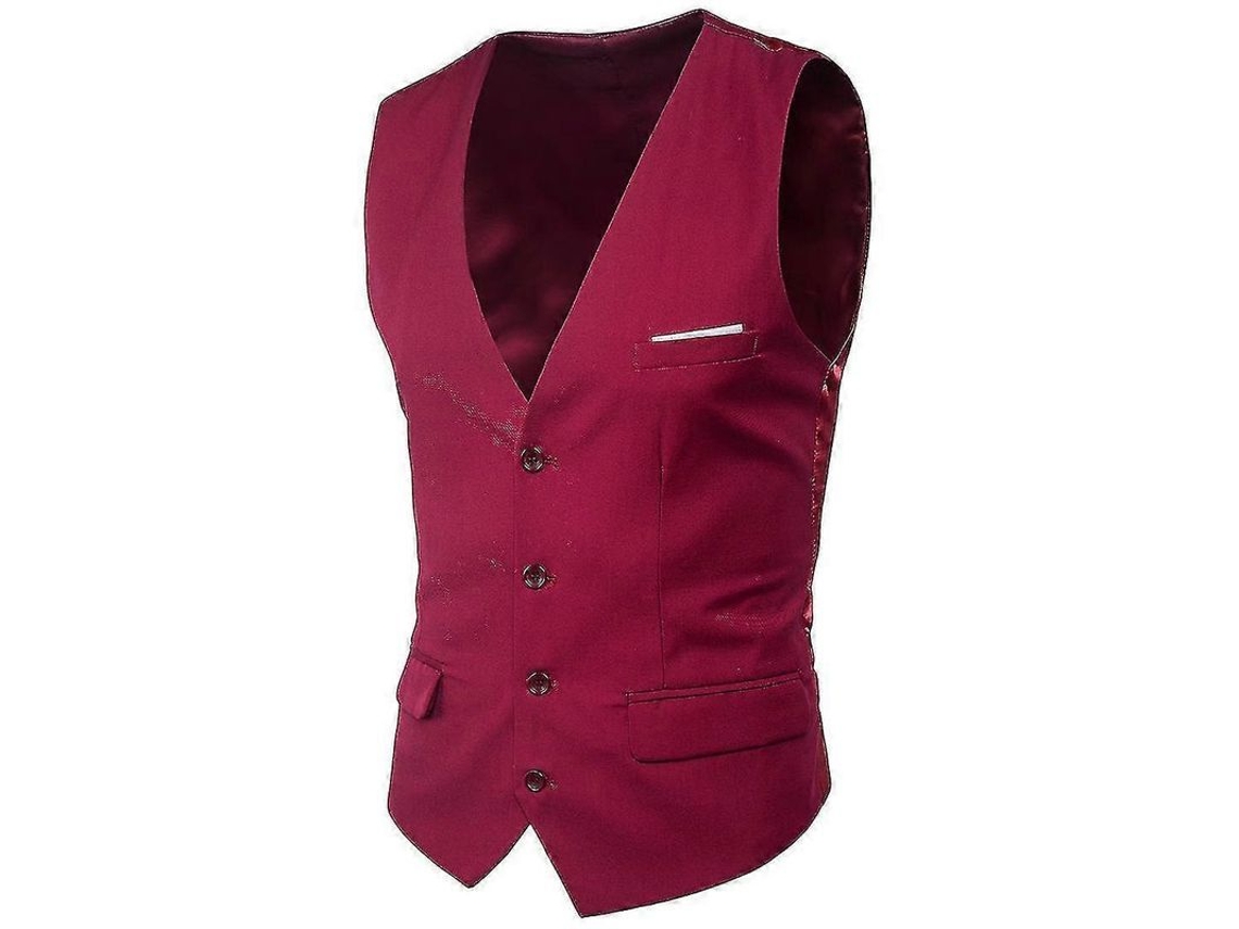 2026-chaleco Empresarial Hombre Talla Grande Monocromo Primavera Otoño Poliéster Punto M S2024123015044