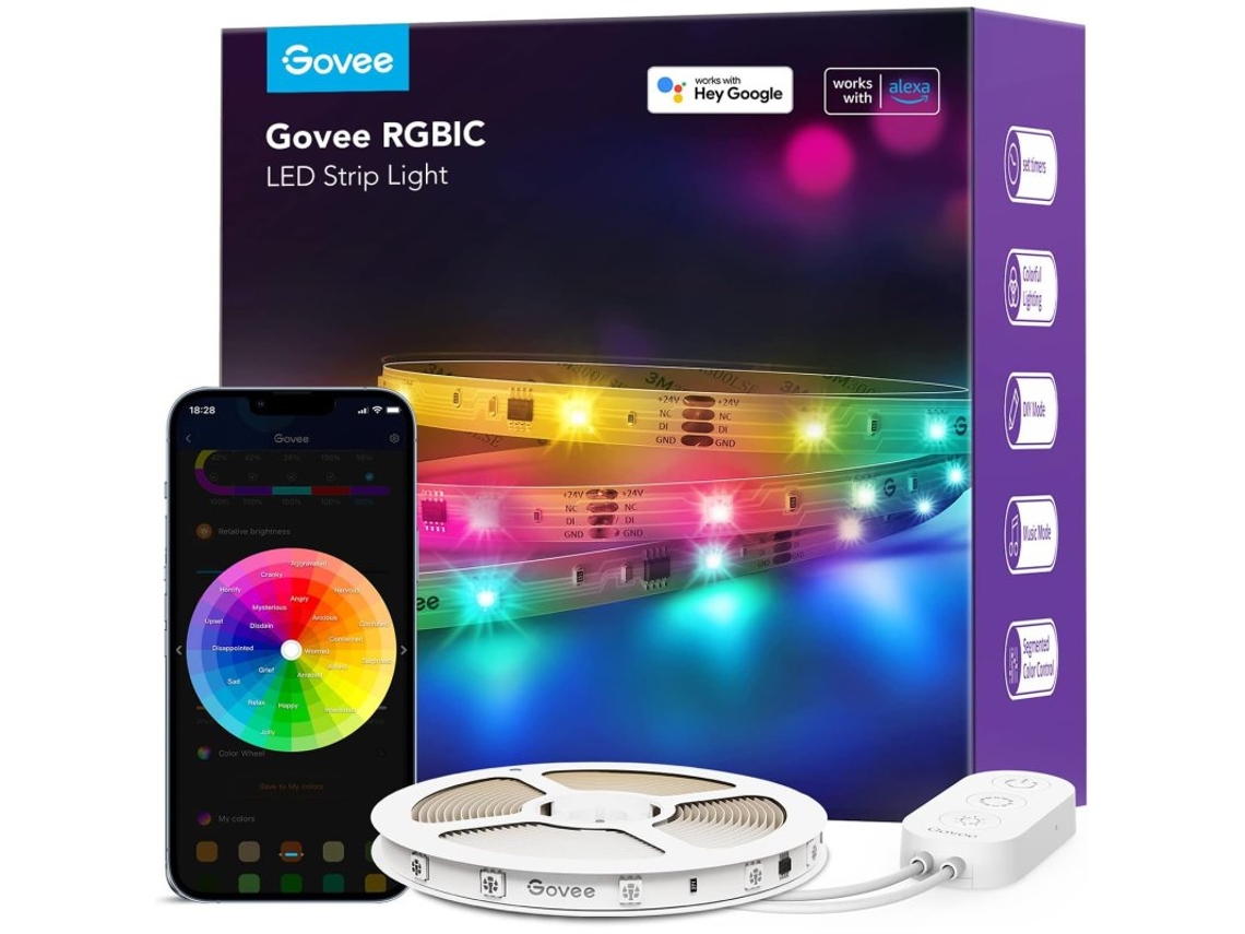 Tira de Led Govee H618C Rgb Smart Wi-Fi Bluetooth N/A