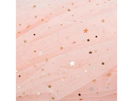 Tela De Tul De Malla De Punto Para Coser La Decoración De La Casa Colorida Y Coloreada (3 - 25X135 Cm 0.25 Metros)